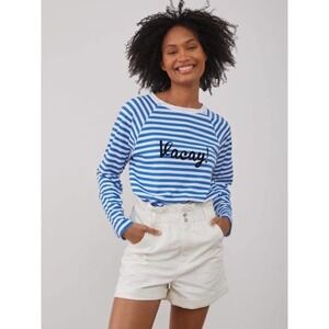 South Parade Vacay blue striped shirt - Small